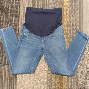 INDIGO BLUE Skinny Distressed Maternity Jeans Small